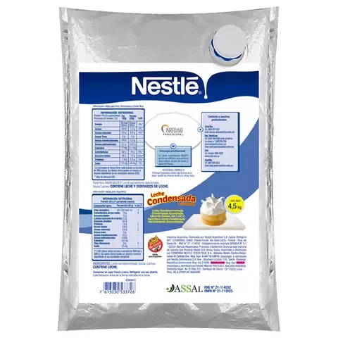 Leche Condensada Semidescremada Azucarada