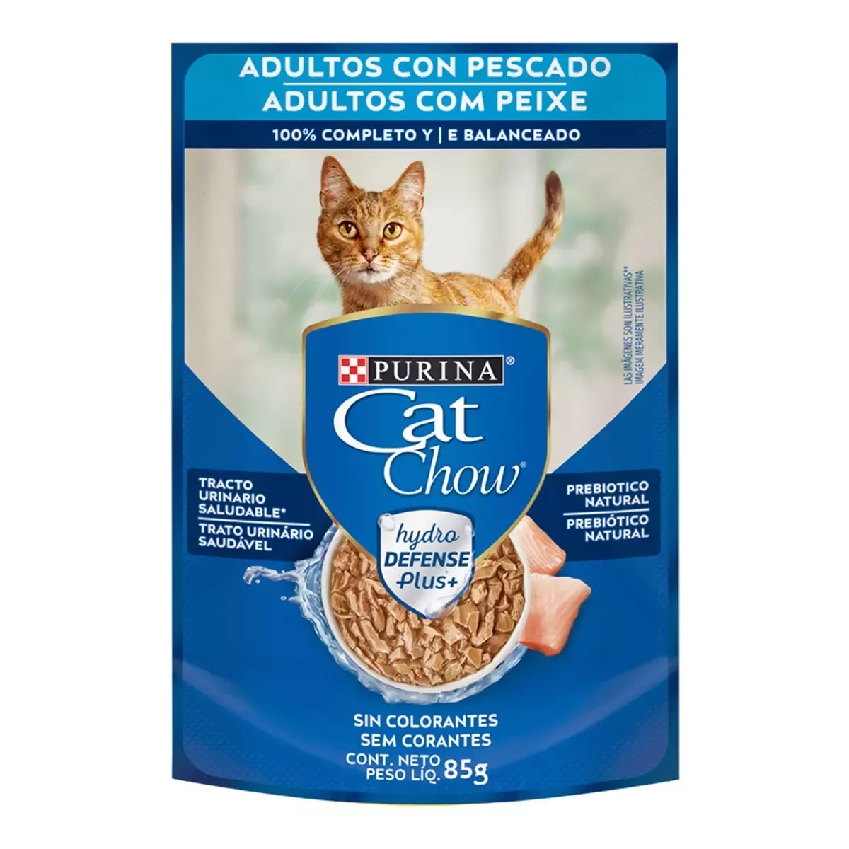 CAT CHOW Húmedo Adultos Pescado 85g