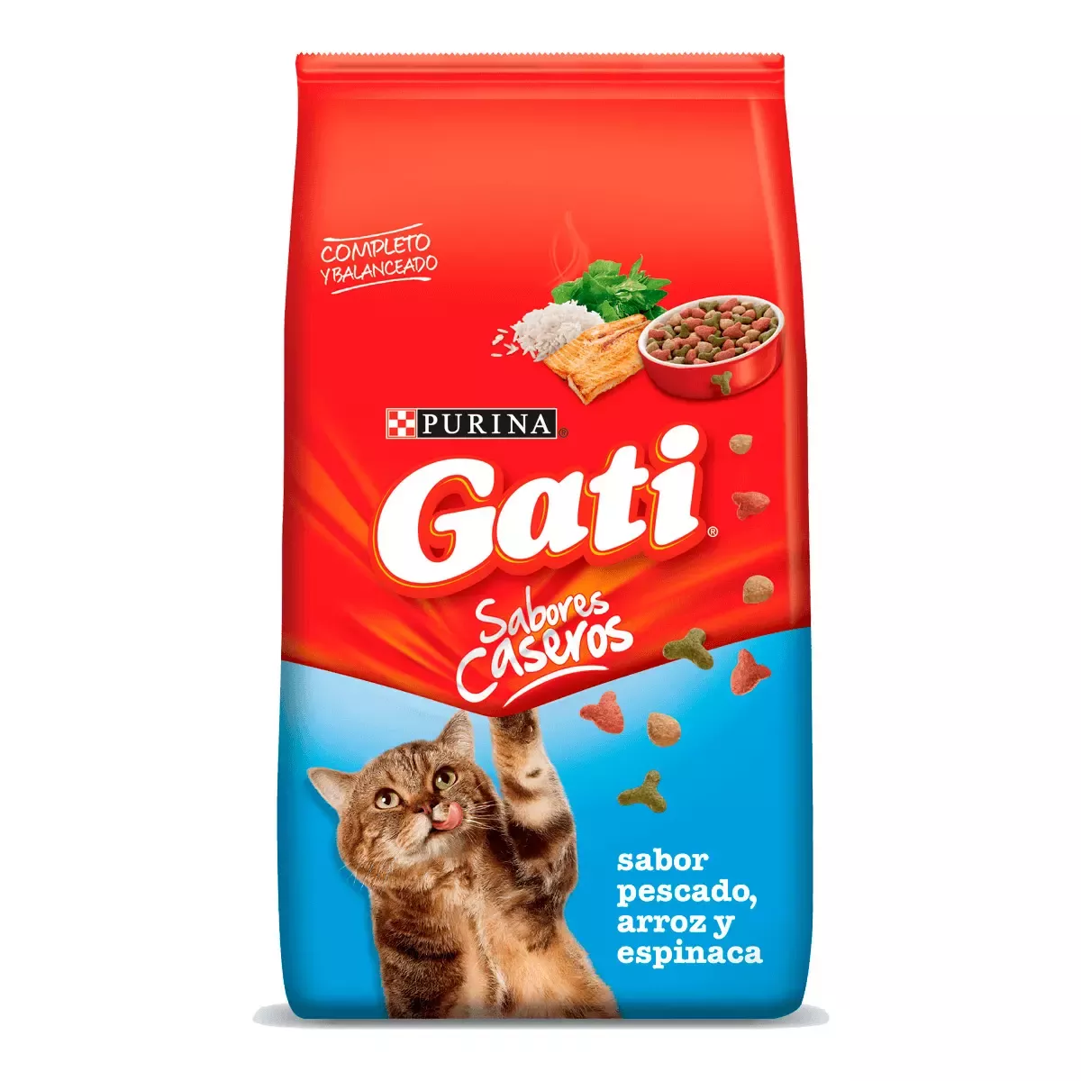 Gati Pescado, Arroz y Espinaca