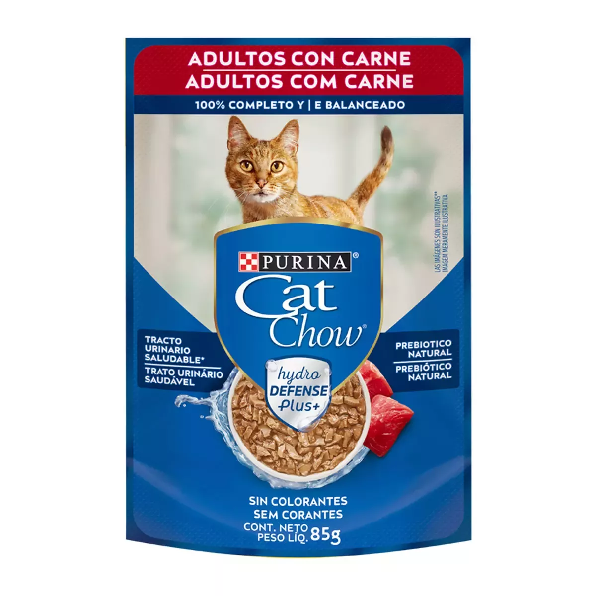 CAT CHOW Húmedo Adultos Carne 85g