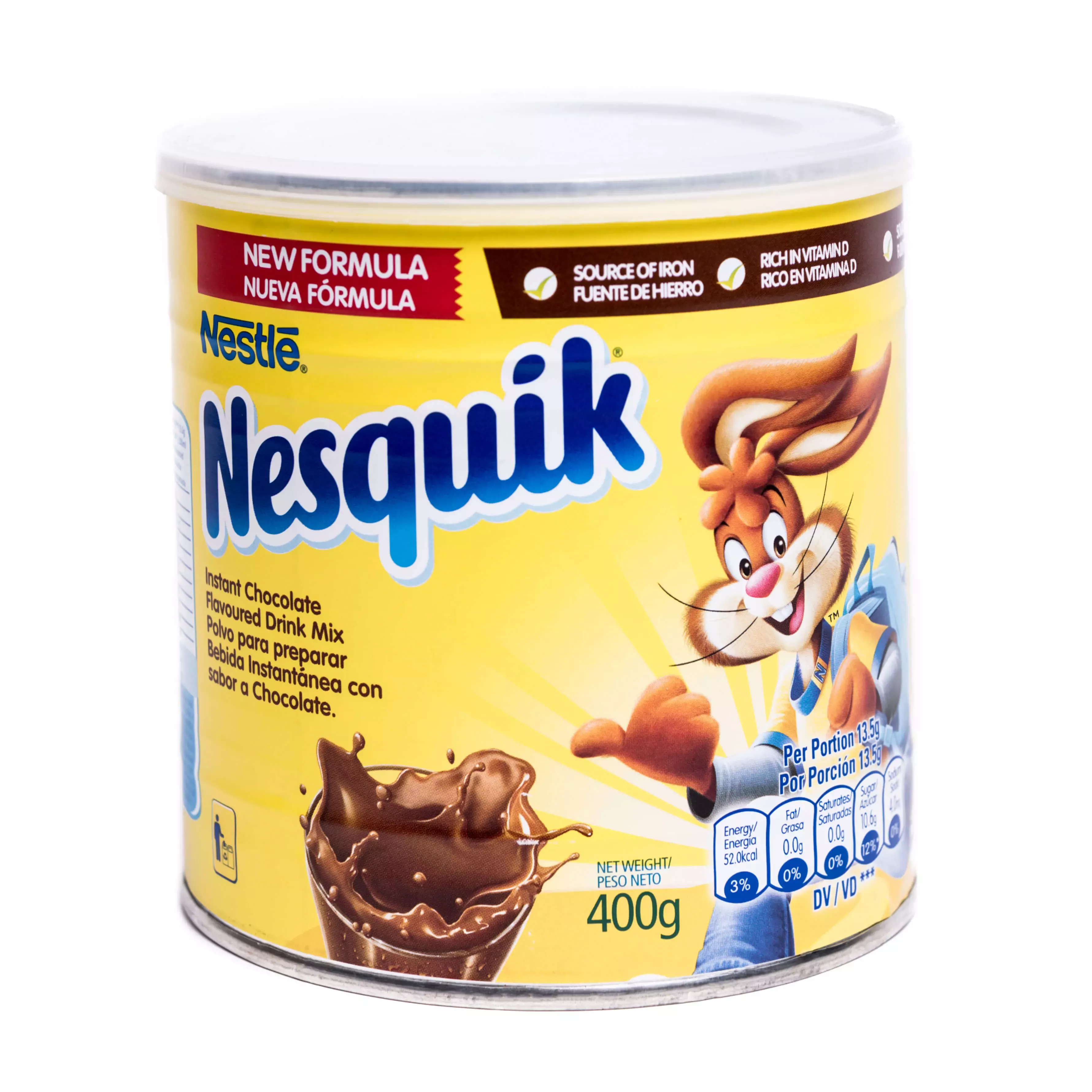 NESQUIK Chocolate en polvo lata 400g