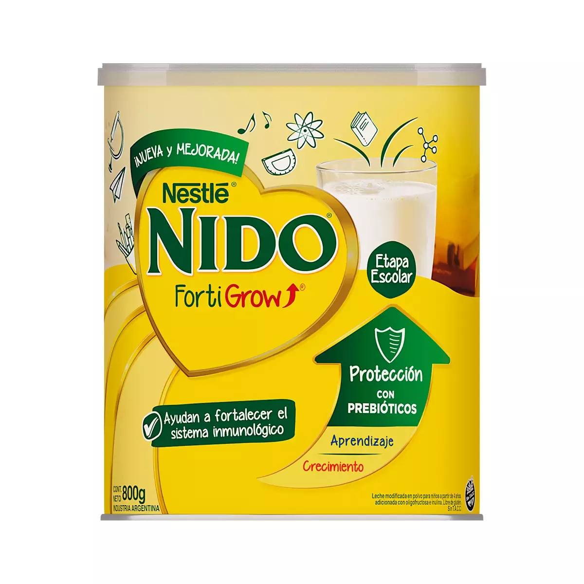 Nido Fortigrow 3D Lata 800g